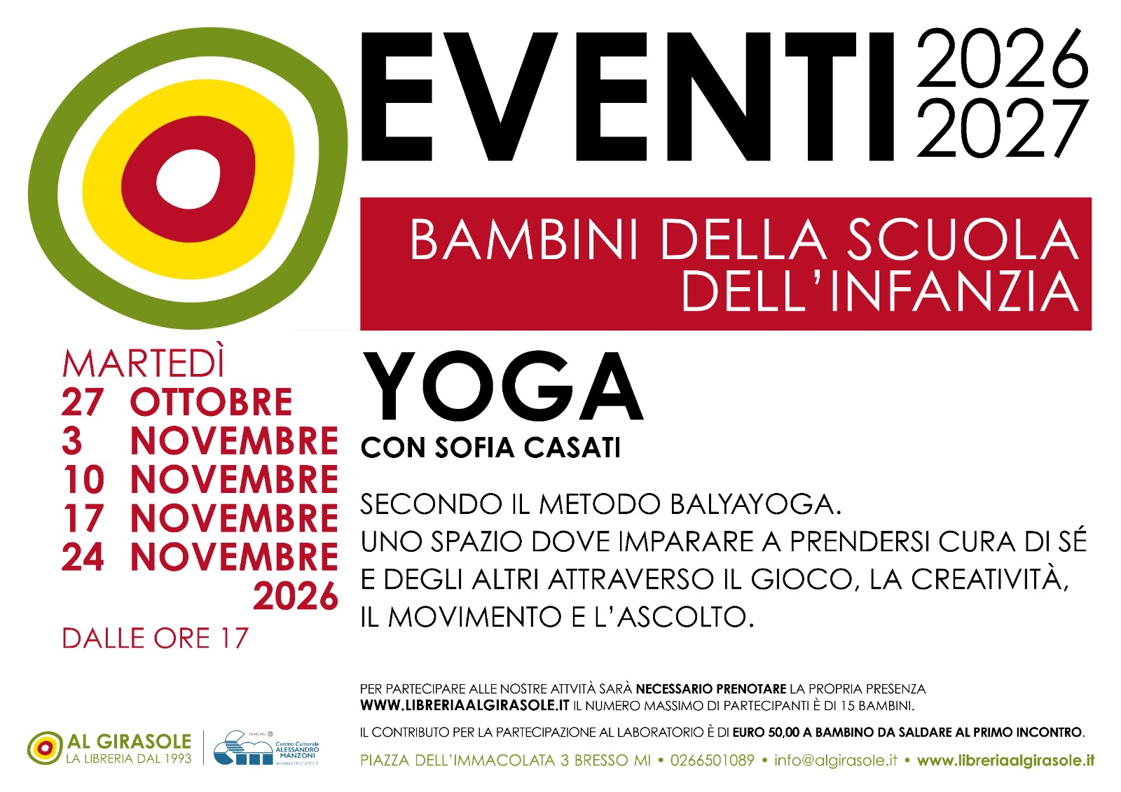 Laboratorio di Yoga con Sofia Casati